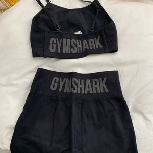 Gym Shark Flex Collection black high rise leggings and sports bra